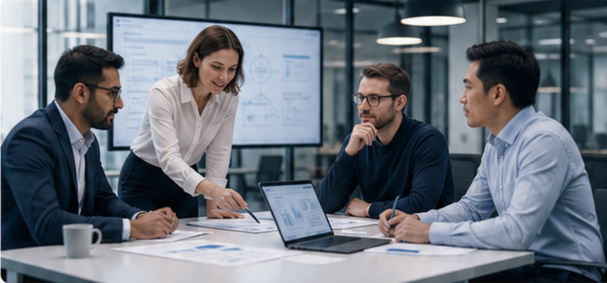 Technology leaders discussing data and AI hiring